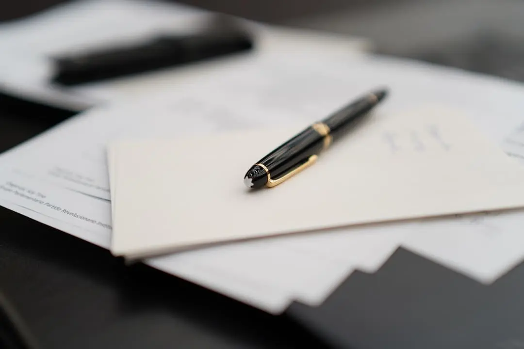 Estate planning documents on a wooden desk representing US federal estate tax planning