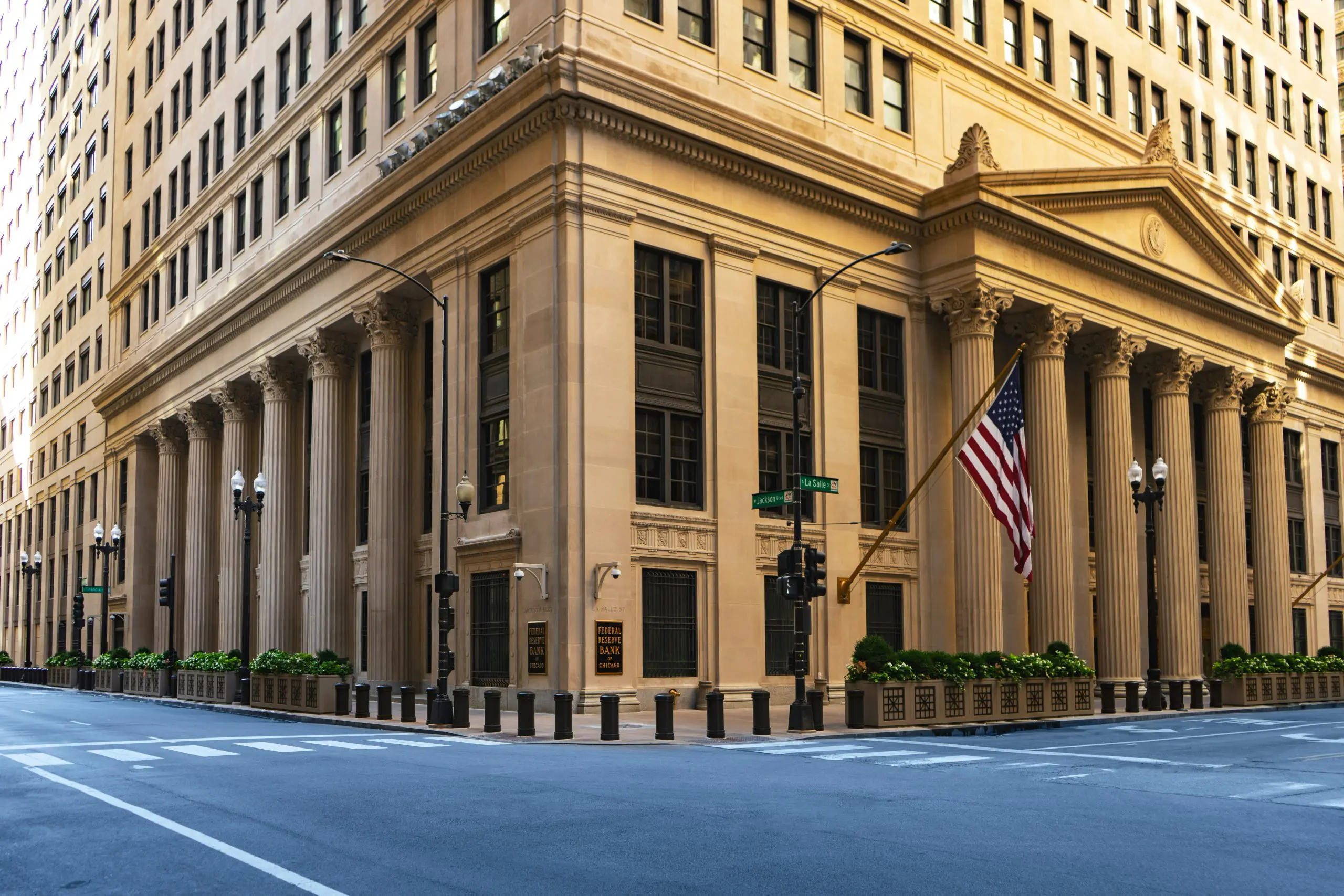 The Federal Reserve Bank building, exterior