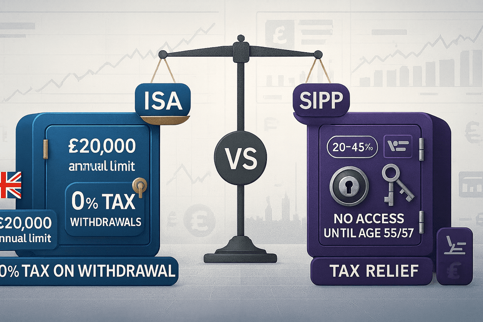 ISA vs SIPP: Complete 2025 UK Comparison Guide (With Calculator)
